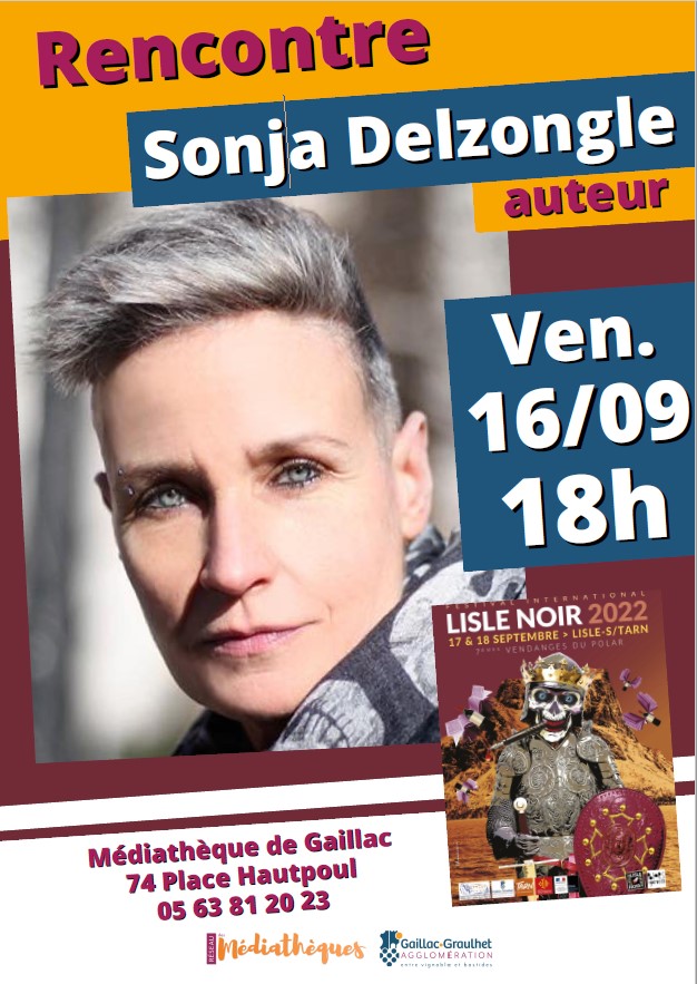 Septembre 16 visuel rencontre auteur RP Sonja DElzongle